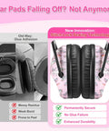 Comparison of ear pads using glue vs. Kids Ear Protection 2 Pack Adjustable Noise Reduction Earmuffs with new stitch-lock design
