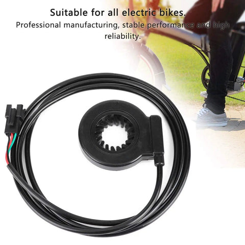 Electric Assist Sensor For E-Bikes, Lightweight Plastic 12-Pulse Pedal Assist Sensor With 3.6Ft Cable, Right-Side Bottom Bracket Install, Ride-Ready Upgrade For Commuters, Trail Riders, And Urban Cyclists