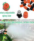 Ultimate Drip Irrigation Kit with adjustable nozzle spray for garden watering, 30 meter 100 foot length, ABS plastic