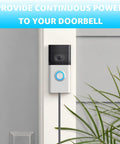 Extra Long 19.7 Ft Doorbell Transformer With 18V 500mA Power Supply, Ultra Long Cord Compatible With Ring Nest Eufy Wyze Arlo
