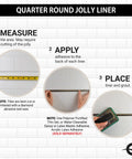Installation steps for Gold Quarter Round Tile Trim Half Inch By 12 Inch Edge Cap For Kitchen Backsplash And Bathroom Shower