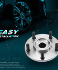 Close-up of Front Left Or Right Wheel Hub Replacement For Hyundai Elantra Veloster And Kia Forte Plug And Play Ready To Roll