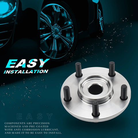 Close-up of Front Left Or Right Wheel Hub Replacement For Hyundai Elantra Veloster And Kia Forte Plug And Play Ready To Roll