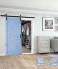 Beefed Up 6Ft Sliding Barn Door Hardware Kit With Smooth And Quiet Operation Easy Install for doors 1 3/8 to 1 3/4 inch thick
