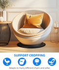 Round chair on Round Anti Slip Rubber Furniture Pads For Recliners And Swivel Chairs That Protect Hardwood And Tile Floors