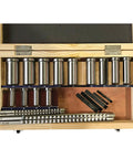 22 Piece Keyway Broach Set In HSS Metric Cutting Tools For CNC Machines Top Notch High Speed Steel Broaches For Precise Keyway Shaping Includes B1-4 B1-5 C1-6 C1-8 And 12B To 30C Sizes For Pros, wooden case