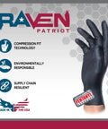 Top Shelf Black Nitrile Disposable Gloves Powder Free Latex Free With Textured Grip And Compression Fit XL 7 Mil for various tasks.