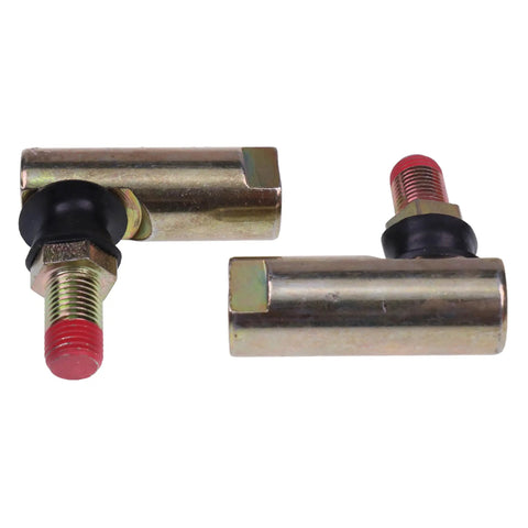 2 Pack Ball Joint Drag Link Tie Rod End Kit For Cub Cadet MTD Lawn Tractors, Compatible With LT1018 LT1022 LT1024 1515 1517 1525 1527 1529, Includes 711-1408 711-1409A 7230610 723-0610, Zinc Yellow Finish, metal tie rod ends with red threads
