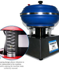 Electric Vibrating Polisher Kit For Metal Parts Pro Grade Rock Roller Tumbler With Heavy Duty Load Capacity, side view