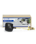 Automatic Water Fill Valve 200 for ponds and garden features with brass arm and poly float shown in packaging