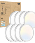Energy Saving Led Flush Mount Ceiling Light With 3 Color Modes 3000K 4000K 6500K 15W 1500Lm Seven Point Five Inch Round