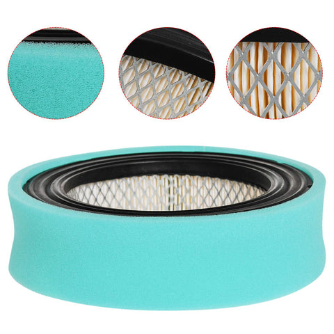 Close-up of Pack Of Round Air Filter Cartridge And Pre Filter Replacement For Twin Cylinder OHV 16HP Vanguard Engine