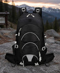 Dope Lightweight Hiking Backpack For Camping And Day Hikes, Breathable Padded Back Panel And Shoulder Straps, Black Edition