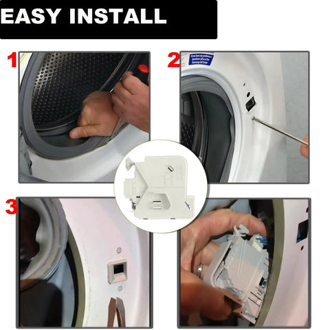 Door Lock Assembly For Washer Electric Lock Replacement 00612148, easy-install view for washer door latch replacement