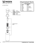 Spot Resist Stainless Deck Mounted Kitchen Soap Dispenser With 18 Oz Refillable Bottle assembly diagram