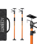 2 Pack Steel Telescopic Adjustable Third Hand Support System With 154 Lbs Capacity Extends From 49 Inch To 114 Inch for construction