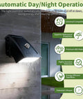 Outdoor wall-mounted light with 3 Piece Dusk To Dawn Sensor Switch For Outdoor Lighting 120 277V IP65 Waterproof Photo Cell.