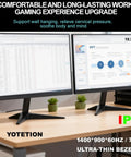 19.5 Inch HD Monitor With 1440x900 Resolution 75Hz Refresh Rate Built In Audio Flicker Free Eye Comfort Blue Light Filter Visual Protection Tech For Home And Office Setup HDMI And VGA Ports displayed on desk