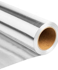 Pro Grade Sauna Foil Vapor Barrier Roll 500 Square Feet Aluminum Radiant Heat Shield and Heavy Duty Moisture Guard close-up.