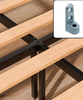 Rock Solid 10 Pack Of Heavy Duty Beam Clamps Made From Premium Malleable Ductile Iron With Rust Free Zinc Plating And 250 Pound Load Capacity For Secure Rigging And Scaffolding Jobs That Need Reliable 3/8 Inch Threaded Connectors, installed on wood beams