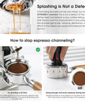 51mm Bottomless Portafilter With 2 Ears For ECP3420 BCO430 EC260 Espresso Machines showing tips for reducing espresso channeling