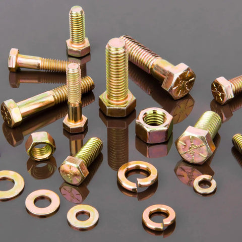 Tough As Nails Heavy Duty Assorted Hex Nut And Bolt Kit Packed With 626 Pieces Grade 8.8 High Tensile Steel Yellow Zinc Plated nuts and bolts arrangement