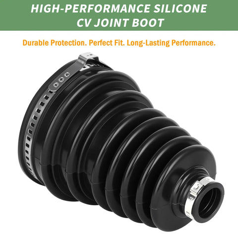 Versatile CV Axle Boot Repair Kit For 19 To 34mm Shafts Easy Install Flexible Silicone CV Joint Boot with steel clamp