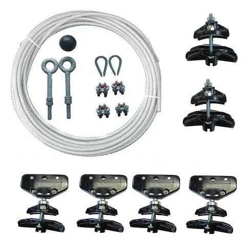 Wire Rope Festoon Kit Festoon System Kit Rope Twenty Feet For Overhead