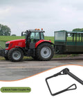 Two Pack Trailer Hitch Pin Three Eighths Inch By Four Inch Zinc Coated Steel Quick Release Towing Coupler Pin next to a tractor