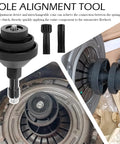 Sick Car Clutch Alignment Tool Kit With Dual Expansion Clamps for precise clutch and flywheel alignment tool setup.