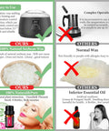 Comparison of DIY Candle Making Kit For Adults With Hot Plate highlighting soy wax, natural oils, and wax warmer benefits over competitors.