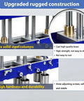 Upgraded rugged construction of Three-Station Edge Roller For Bending Sheet Metal At 0 To 90 Degrees with steel columns and brass components