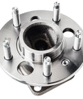 Top view of steel wheel bearing hub assembly with 5-bolt pattern for Four Wheel Bearing Hubs Front And Rear Replacement Set For 2000 To 2013 Chevrolet Impala