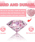 Heart Shaped Car Vent Clips With Rhinestones Bling Air Vent Decorations For Cars Trucks And SUVs Pink 4 Pack Premium