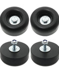 Heavy Duty 2.5 Inch Round Rubber Bumpers With Screw Kit For Trailer Ramp Doors Durable Bump Stops For Air Compressors