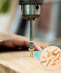 Go-To Brass Wood Screws 100 Pack M2x6mm Phillips Flat Head Self-Tapping Fasteners used in woodworking project