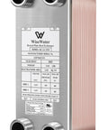 Beefy Built Tough 3x8 Inch Water To Water Brazed Plate Heat Exchanger With 20 Plates Copper And SS316L Stainless Steel