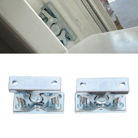 Two Pack Heavy Duty Zinc Alloy Screen Door Catch Spring Loaded Double Roller Latch Stop for Trailer RV Cabinet Shed Doors Built Tough