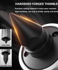 Hardened forged thimbles for rugged hydraulic bearing puller, featuring durable material for industrial use.