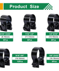 34 Piece Worm Gear Hose Clamp Set With Five Sizes From Five Sixteenths Inch Up To Twenty Three Thirty Seconds Inch Heavy Duty Zinc Plated Fuel Line Clamps