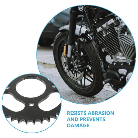 Durable Off Road Motorcycle Rear Sprocket Teeth Steel Protective Chain Gear With Precise Internal Hole Pitch Heavy Duty Replacement For Modifications And Repairs