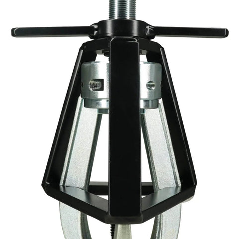 Heavy Duty Three Jaw Gear Puller, 2 Ton Pulley Removal Tool for Gears Pulleys Flywheels Bearings, close-up view of gear puller
