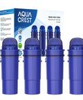 CF10A Water Filter Replacement For Pur Plus Pitcher NSF Certified 4 Pack showing blue filters and packaging