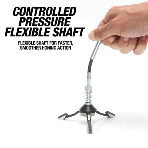Hand adjusting Adjustable Brake Cylinder Hone Pro Grade for Brake Repair and Engine Honing, Medium Grit Tool with flexible shaft