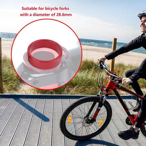 Ten Pack Bike Headset Spacers For One And One Eighth Inch Steerer Aluminum Alloy Stem Spacers installation on mountain bike