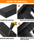Step-by-step installation guide for Heavy Duty 6 Foot 6 Inch Stainless Steel Flat Handrail Slick Matte Black Finish Cable Railing.