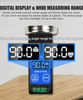 Shop Tested Digital Camber Gauge For Car Alignment Plus Suspension Tuning features digital display with 90° measuring range.