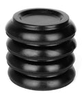 Legit Heavy Duty Upright Piano Caster Cups With Solid Beech Wood And Thick Non Slip Anti Noise Foam For Smooth Hardwood Floor Protection And Silent Glide Set Of Four Black stacked for display.