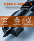 Hand Auger Wood Drill With Self Tapping Tip For Bushcraft And Survival Manual Drill in high-carbon steel close-up, 10mm by 260mm.