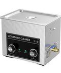 Top Shelf 30L Ultrasonic Cleaner With 600W Heater, Slick Touch Interface, Quick Digital Timer, And Heavy Duty Stainless Steel Basket For Spotless Daily Washing Jobs - close-up view of the ultrasonic cleaner with control knobs.